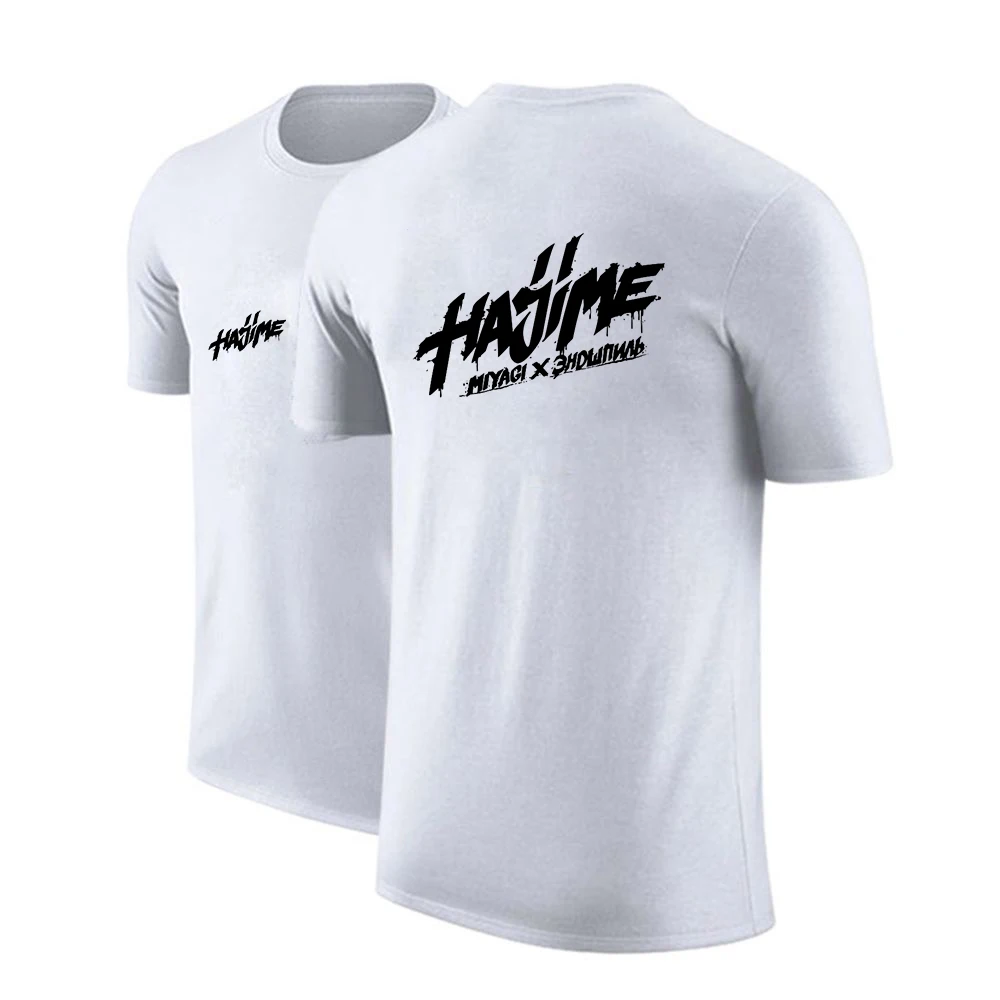 Новинка 2022 Мужская модная футболка с принтом Хаджиме Мияги Энди 100% хлопок летние