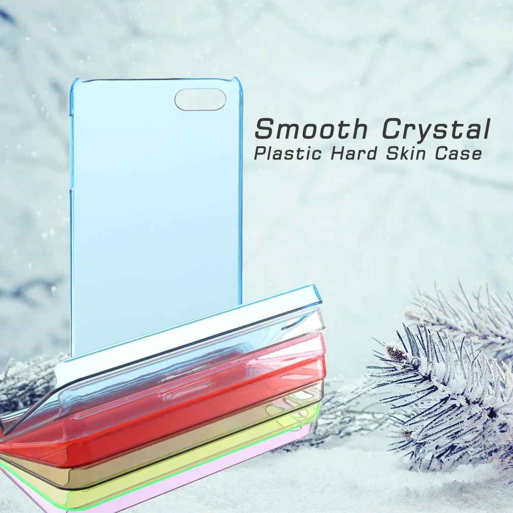 Новый гладкий прозрачный пластиковый жесткий защитный чехол-накладка для Apple iPhone