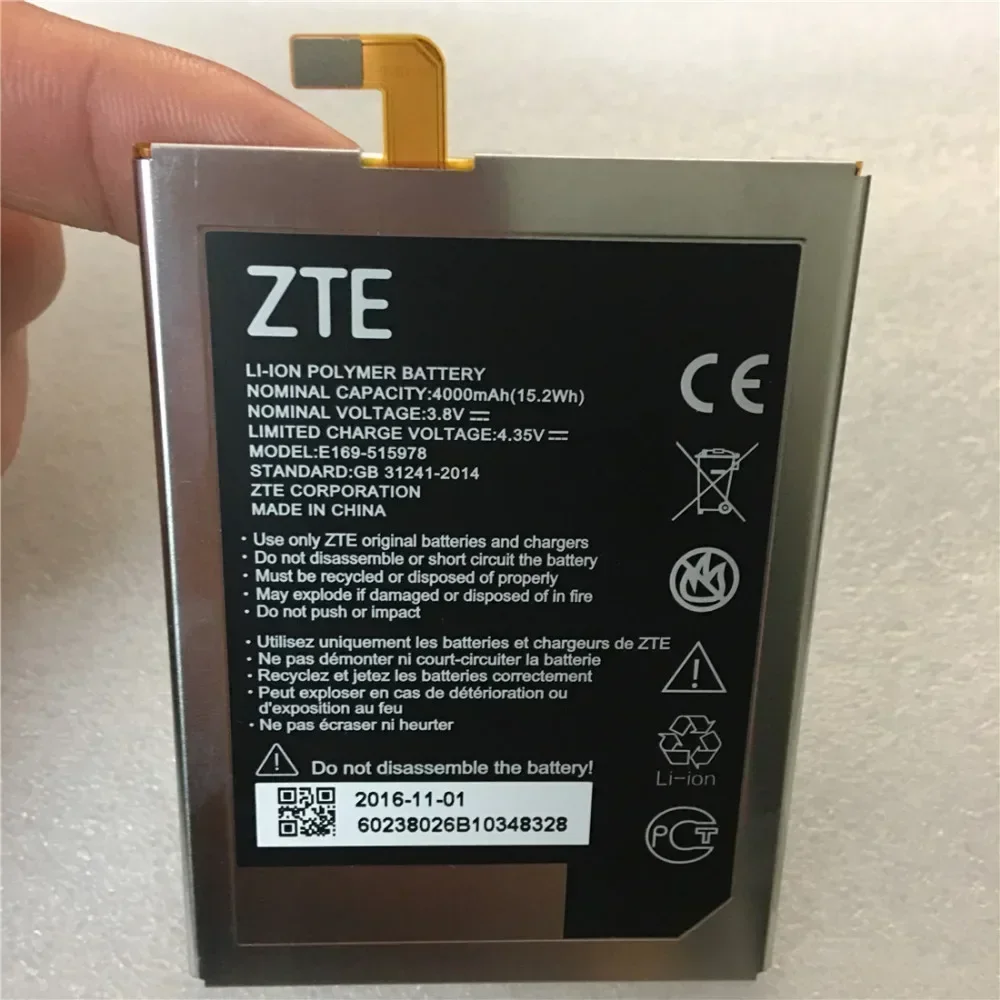 Аккумулятор для ZTE Q519T Blade X3 D2 A452 T620 T-620 100% оригинал протестирован 4000 мАч E169- 515978