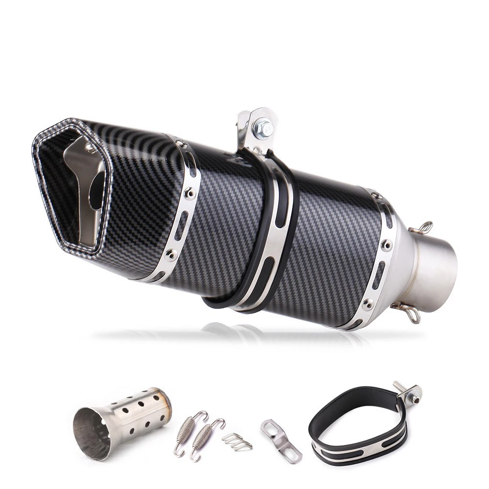 

Moto Exhaust Pipe Motorcycle 51mm Stainless Steel Exhaust Pipe Muffler FOR HONDA CB 300R CB 1100F CBF 150R FOR KAWASAKI FZ400