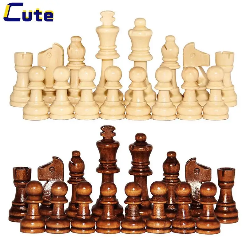 

32 шт./набор, деревянные шахматы 2,2 дюйма