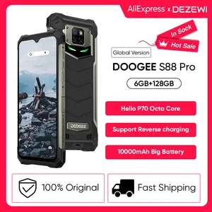 DOOGEE S88 Pro Rugged Support Reverse Charging10000mAh Large Battery Smartphone Helio P70 Octa Core 