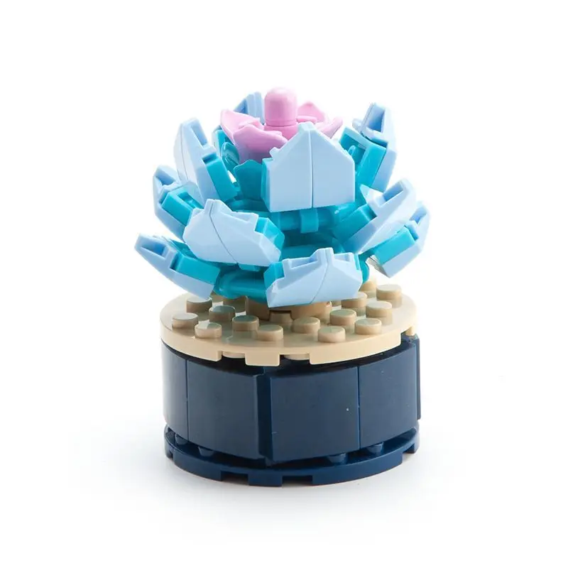 

Flower Blocks City Creativity Immortal Flower Blossoms Succulent Plant ​Building Blocks Bricks DIY MOC Assembly Toys For Girls