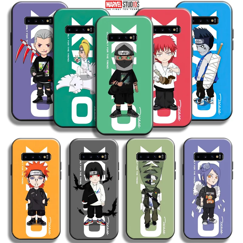 

Fashion Akatsuki Naruto Phone Case For Samsung Galaxy S10 5G S10E S10 Lite S10 S9 S8 Plus Funda Back Coque Soft Carcasa