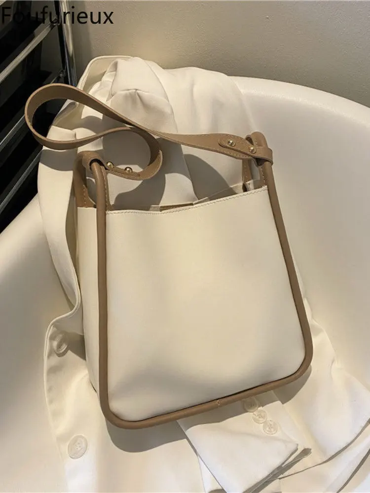 

Роскошная летняя вместительная сумка-шоппер foufurious для женщин, наплечная сумка из искусственной кожи, женский зеленый тоут, клатч, сумка-меш...