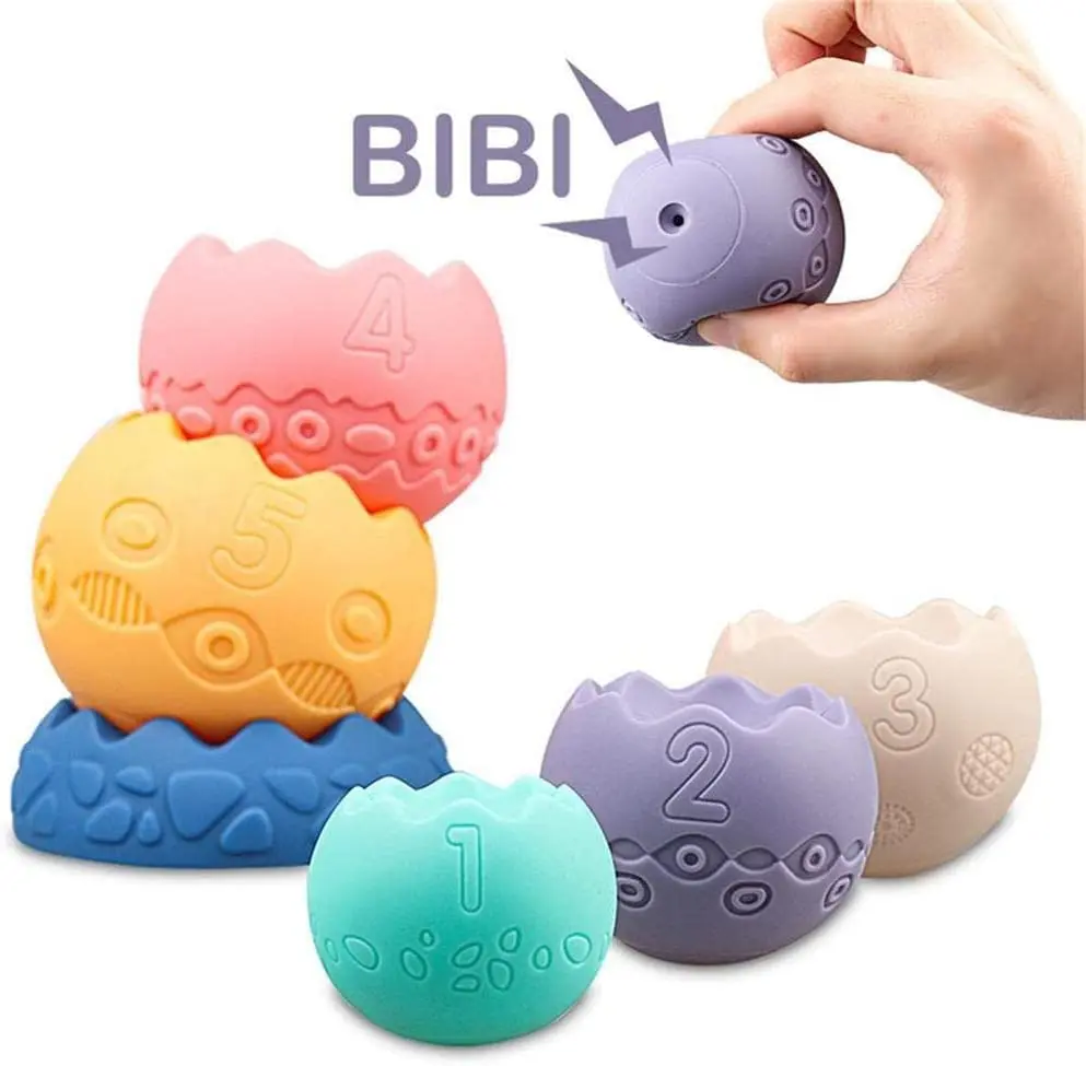 

Baby Capture Teethers Toy 3D Touch Hand Soft Balls for Baby Soft Silicone Building Blocks Toddlers Montessori Educational Toys