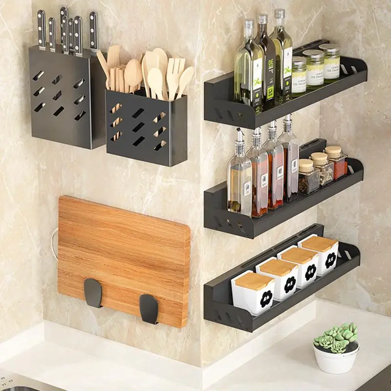 Кухонная угловая полка для палочек без перфорации стеллаж хранения специй из