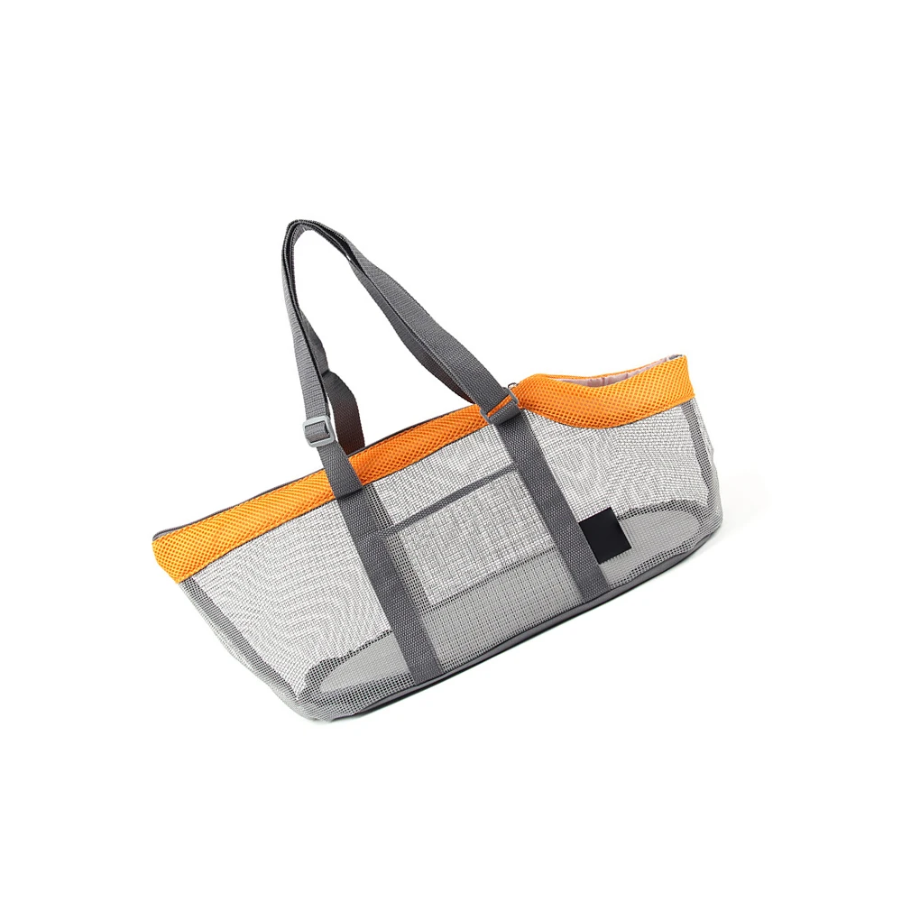 

Nylon Pet Single Shoulder Bag Replacement Foldable Lifting Handle Adjustable Zipper Solid Color Travelling Mesh Bags