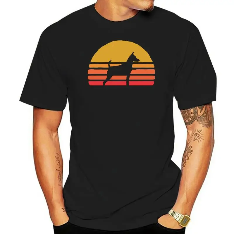 

2022, модная летняя Лидер продаж, миниатюрная футболка в стиле ретро с силуэтом солнца, Винтажная футболка для любителей собак shi.rt
