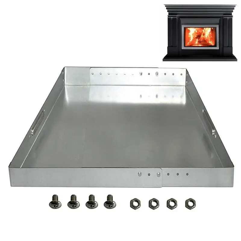 

Adjustable Fireplace Tray Ember Holder Fireplace Ash Pan Adjustable Universal Rust Resistant Fireplace Ash Tray Pan For Home