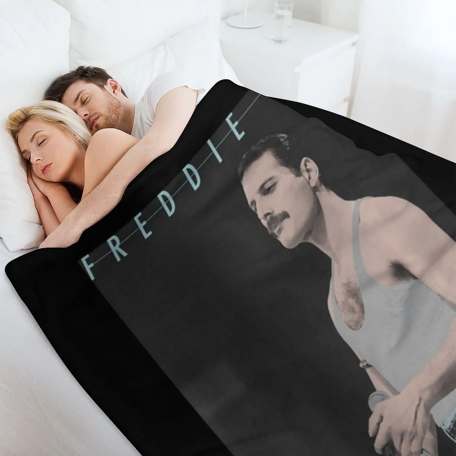 Плед Fréddie Мері с синими джинсами Live Icon роскошное утолщенное одеяло для дивана