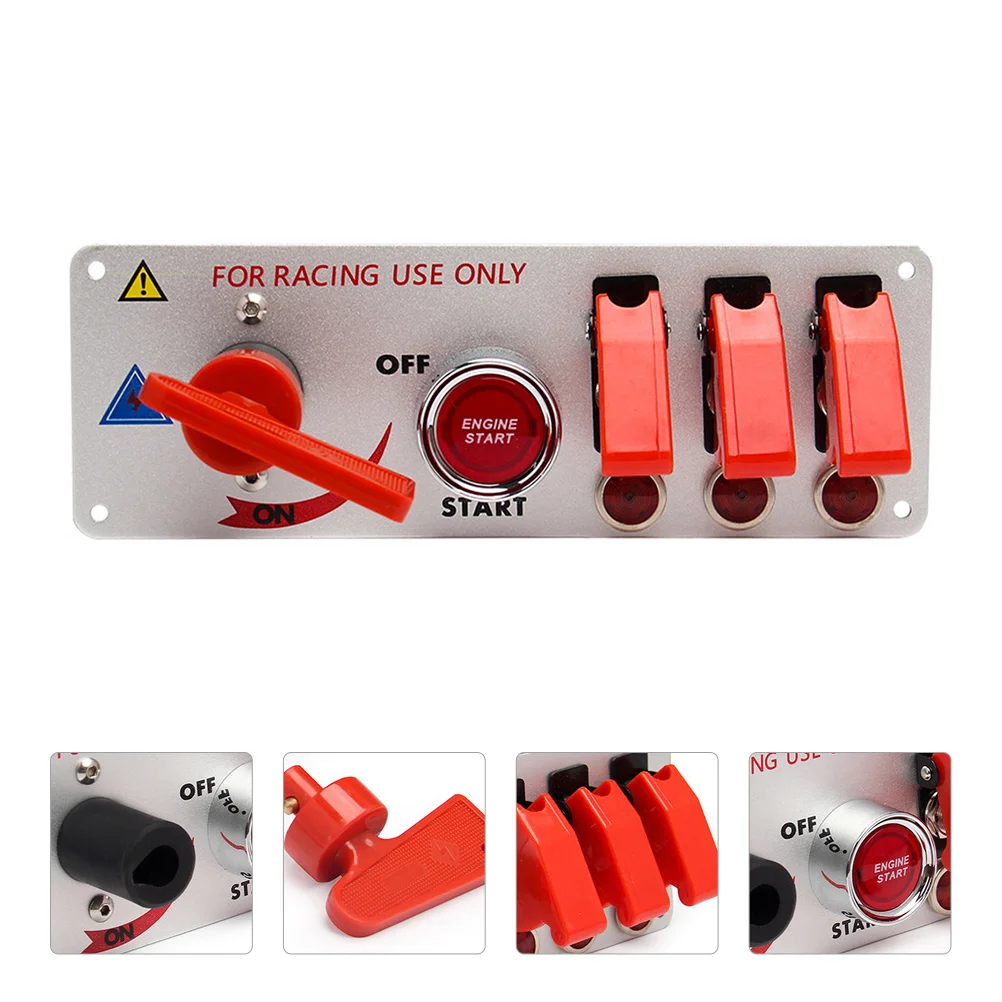 

1 Set Competitive Car Accessories Car Start Push Button 12v Led Panel for Racing Car Waterproof Fuse Panel