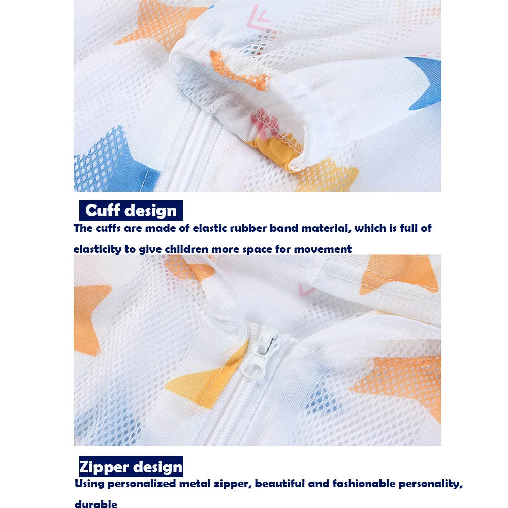 Детская толстовка с капюшоном куртка защитой от УФ-лучей Легкая летняя дышащая