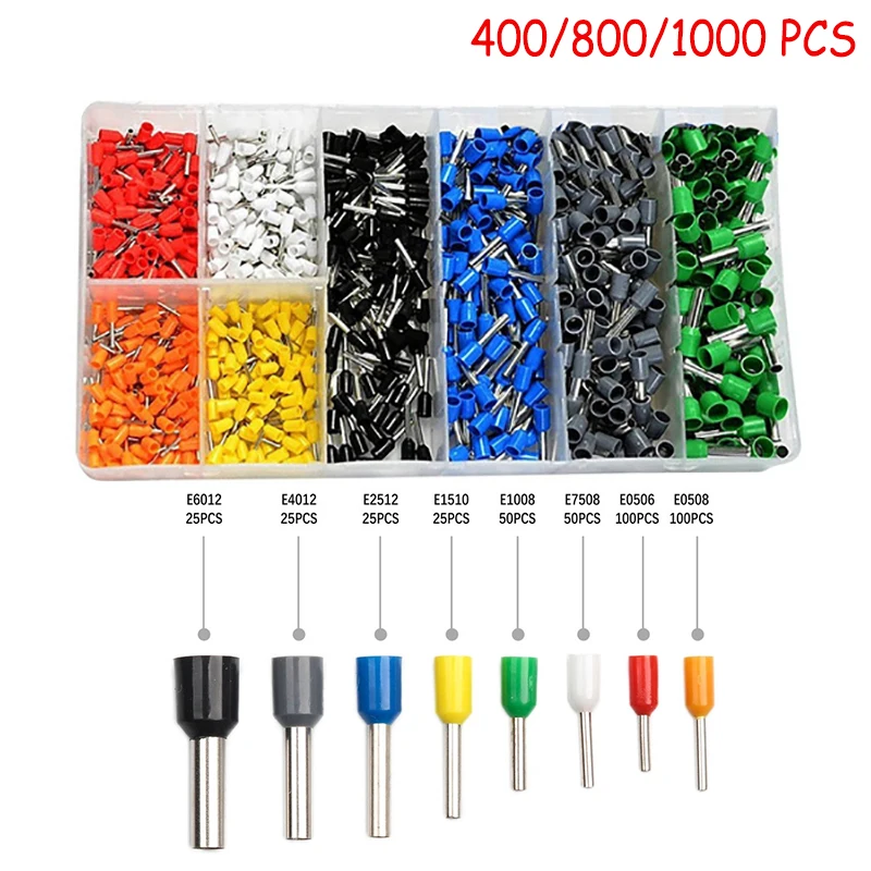 

400/800/1000 шт., обжимные концевые зажимы для проводов