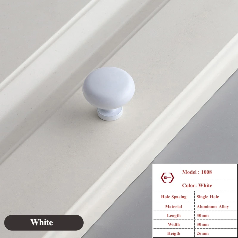 

LSTABAN Белая алюминиевая ручка для шкафа 120 мм