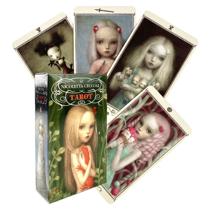 Колода карт Таро Nicoletta Cecco набор для начинающих с пятью языками гадание 78