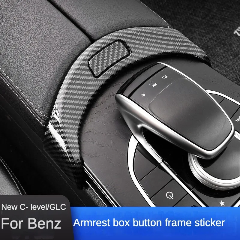 

Center Console Button Sticker Frame for Mercedes C-Class C180L C200L GLC260L GLC300L 2015-2020 Car Interior Modification