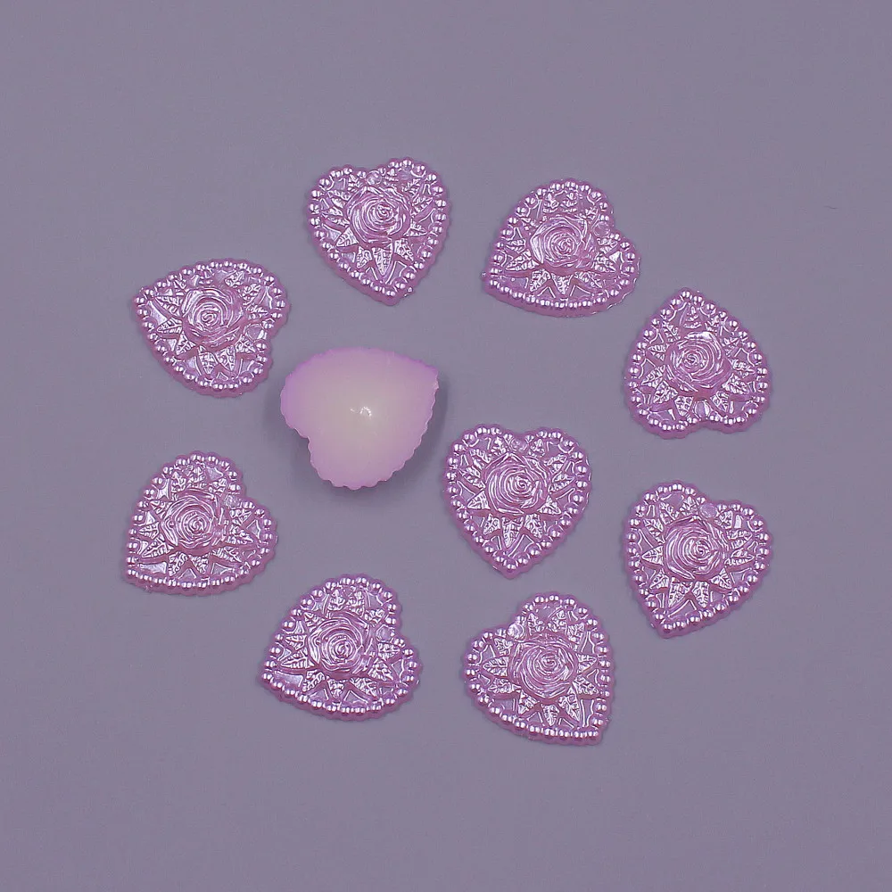 50 шт. бусины в форме сердца 18 мм