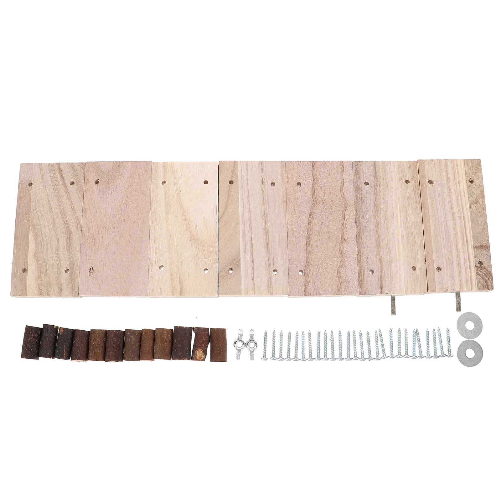 

Ladder Climbing Hamster Toys Wooden Parrot Squirrel Toy Platform Pet Small Guinea Playground Bird Stairs Pedal Chinchillabridge