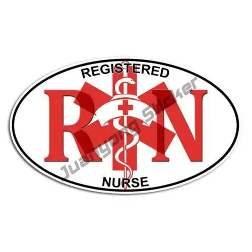 

Registered Nurse Sticker - RN Health Care Decal Bumper Bodywork Decoration Stickers Styling Cover Scratches Accessories Decor