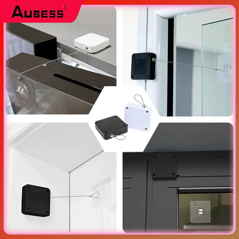 

Automatic Sensor For Sliding Door Glass Door 500/800/1000g Door Stopper Punch-free No Punching Rawstring Door Closer Bracket