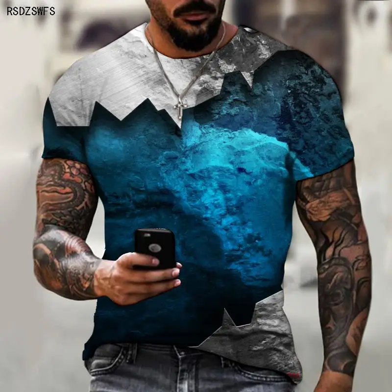 

Retro Element Printing 3D Men's Shirt T-shirt Summer Spring Fitness Street Sports Jersey Short Sleeve International 2022