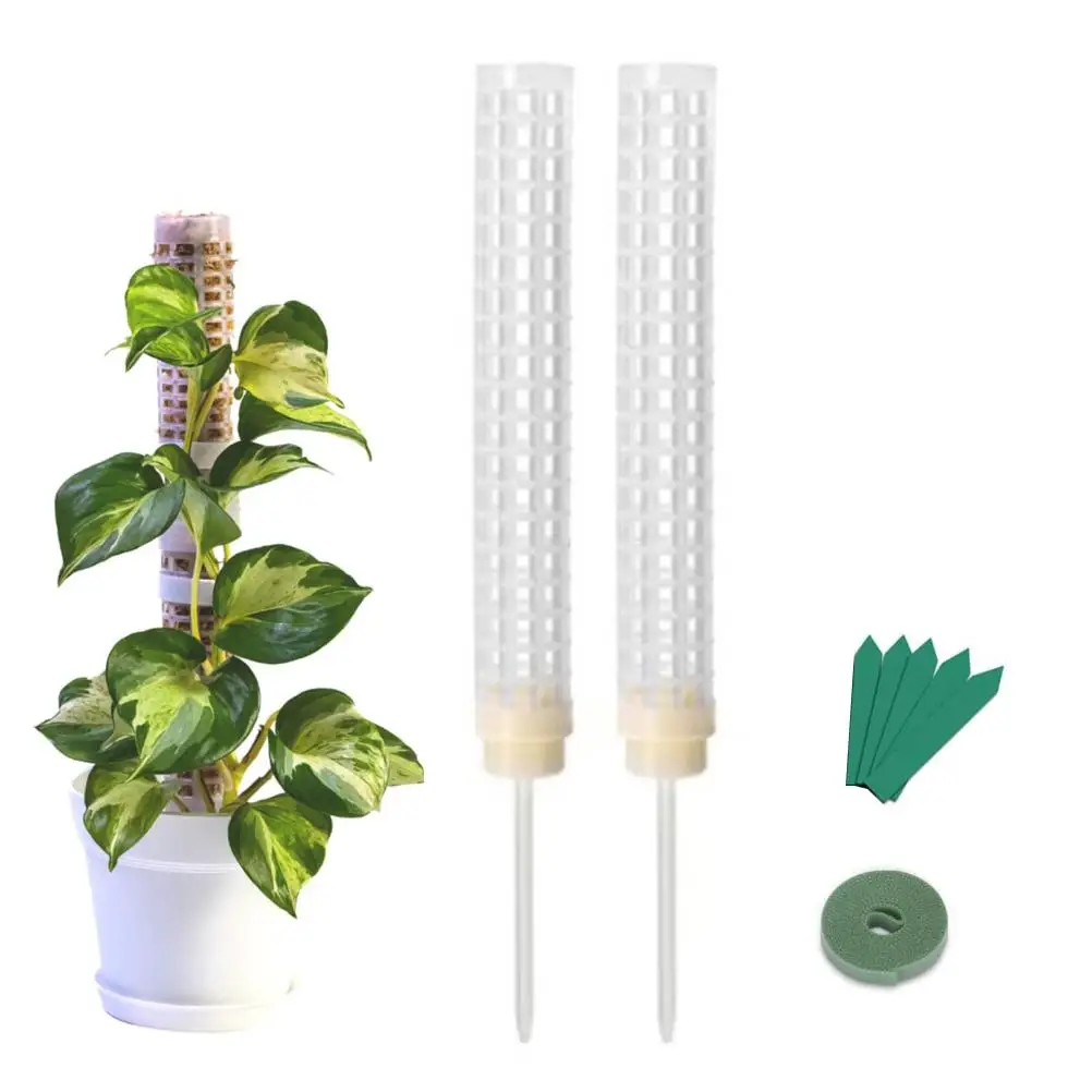 

Coir Moss Pole 25cm Plastics Totem Stick Rods for Climbing Plant Stakes Supports Extension Indoor Grow Upwards Home Balcony