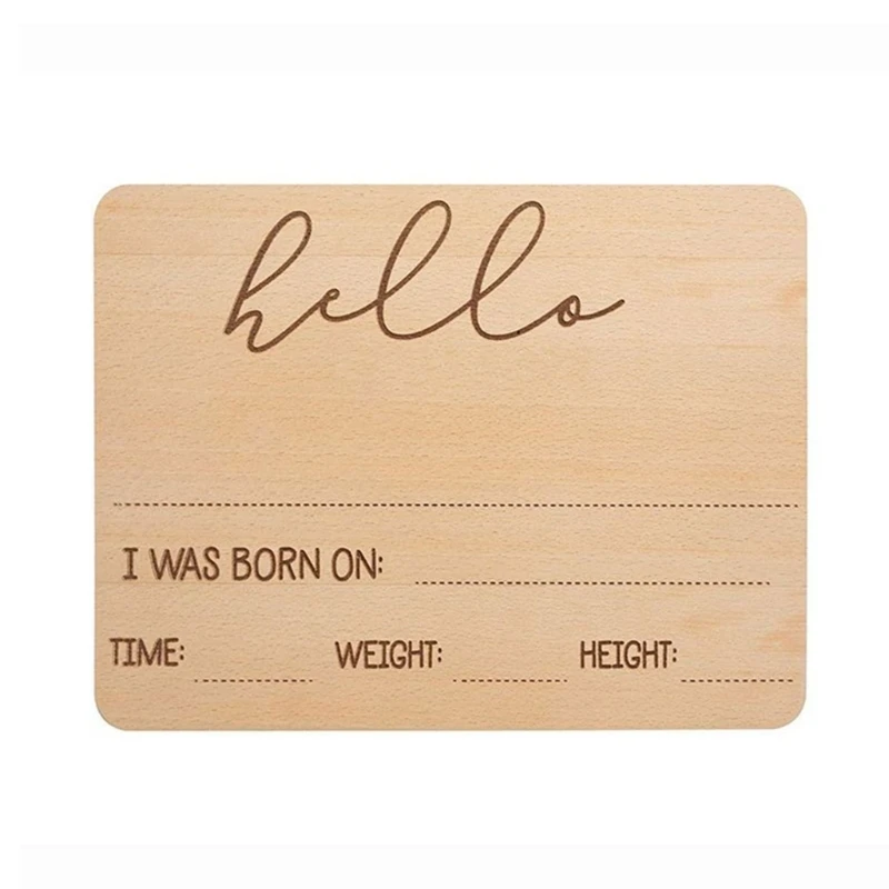 

Milestone Rectangle Card Photo Card Shower Gift Party Props Baby Growth Cards