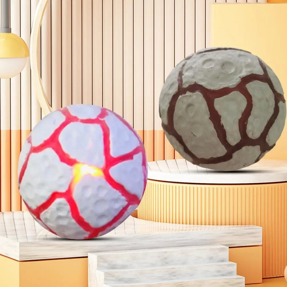 

Stress Reliever Toy Illuminated Portable TPR Fireball Squeeze Ball Toy Birthday Gifts