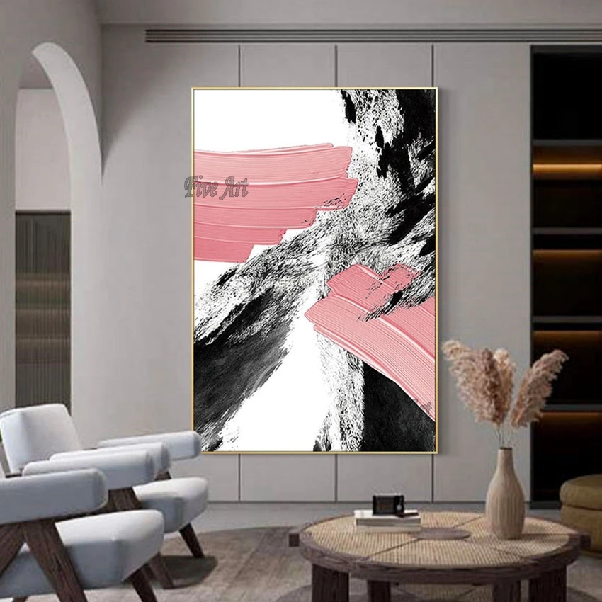 

Абстрактная картина черно-белая, без рамки