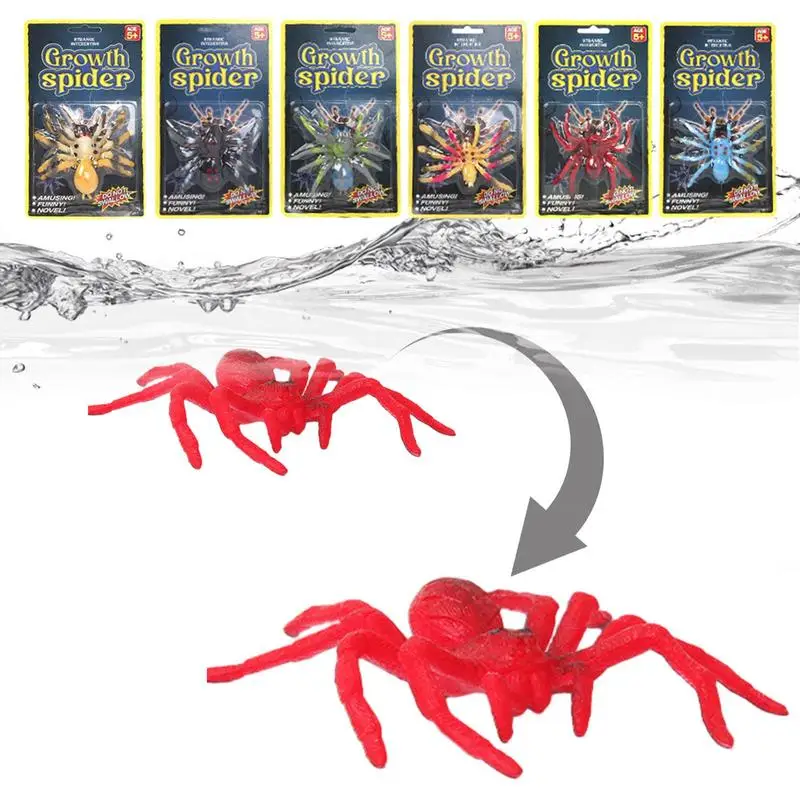 

Spider Toys For Kids 6Pcs Funny Gadgets Water Expanding Spider Toy Party Gift Favors Bathtub Toys For Kids Children Boys