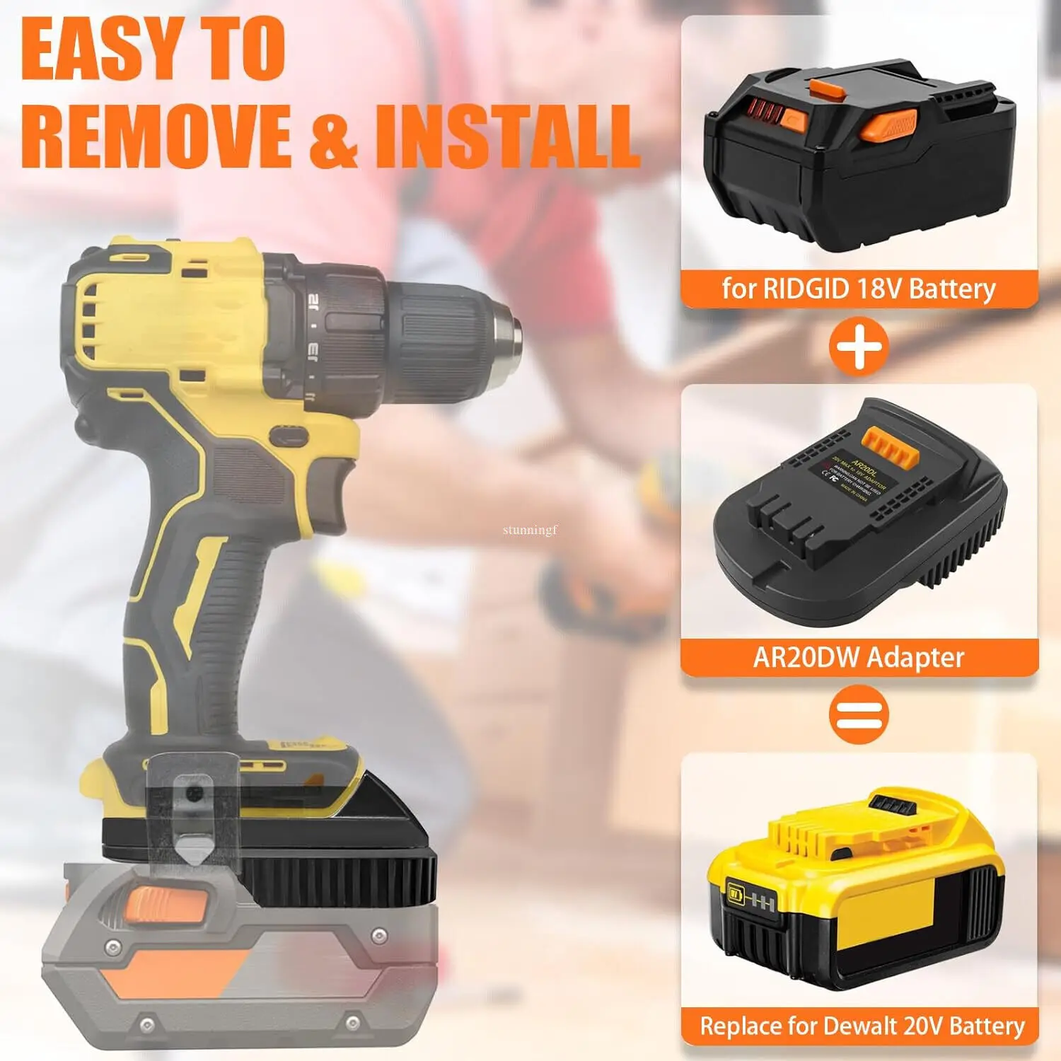 Преобразователь адаптера аккумулятора для RIDGID AEG 18 в преобразователь литиевой