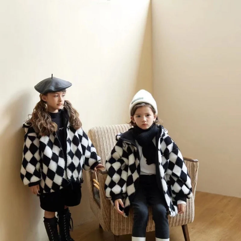 

Girls Baby's Kids Coat Jacket Outwear 2022 Stylish Thicken Spring Autumn Cotton Teenagers Luxury Design Overcoat Sport Children'