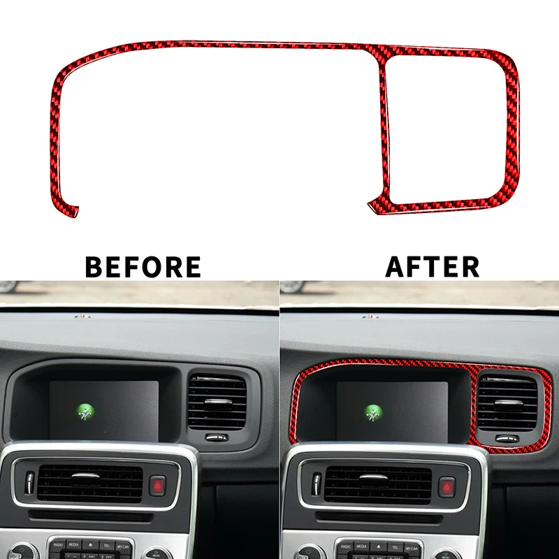 

1pc for Volvo V60 S60 Car Console Navigation Trim Frame High Quatity Auto Interior Navigation Decoration Cover Sticker Parts