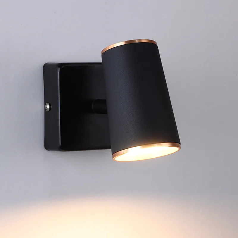 

Nordic Wall Lamps Rotatable LED Bedside Reading Wall Light GU10 AC85-265V Wall Sconce For Study Living Room Bedroom Corridor