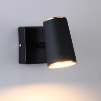 nordic wall lamps rotatable led bedside reading wall light gu10 ac85 265v wall sconce for study living room bedroom corridor