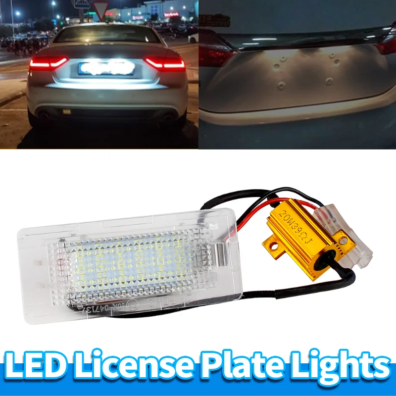 Фото Светодиодные фонари номерного знака для Volkswagen Passat B6 B7 Jetta MK6 NCS Golf V Plus Polo 6R Tiguan Touran 1T GP2 5N0943021 №1