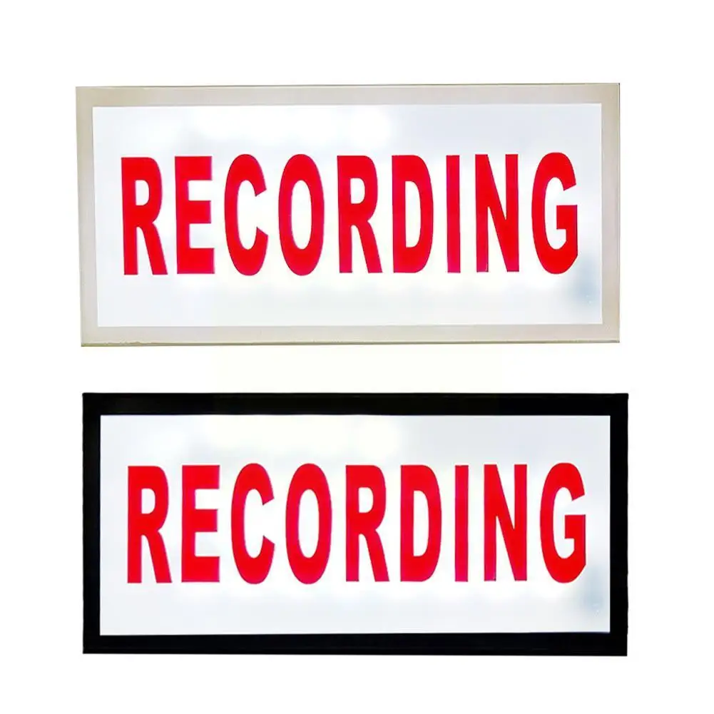 Recording Sign Light Box 16 Colors LED Illuminated On Air Neon Signs Studio Sign Remote Control Light For Studio Bar Pub T0U0