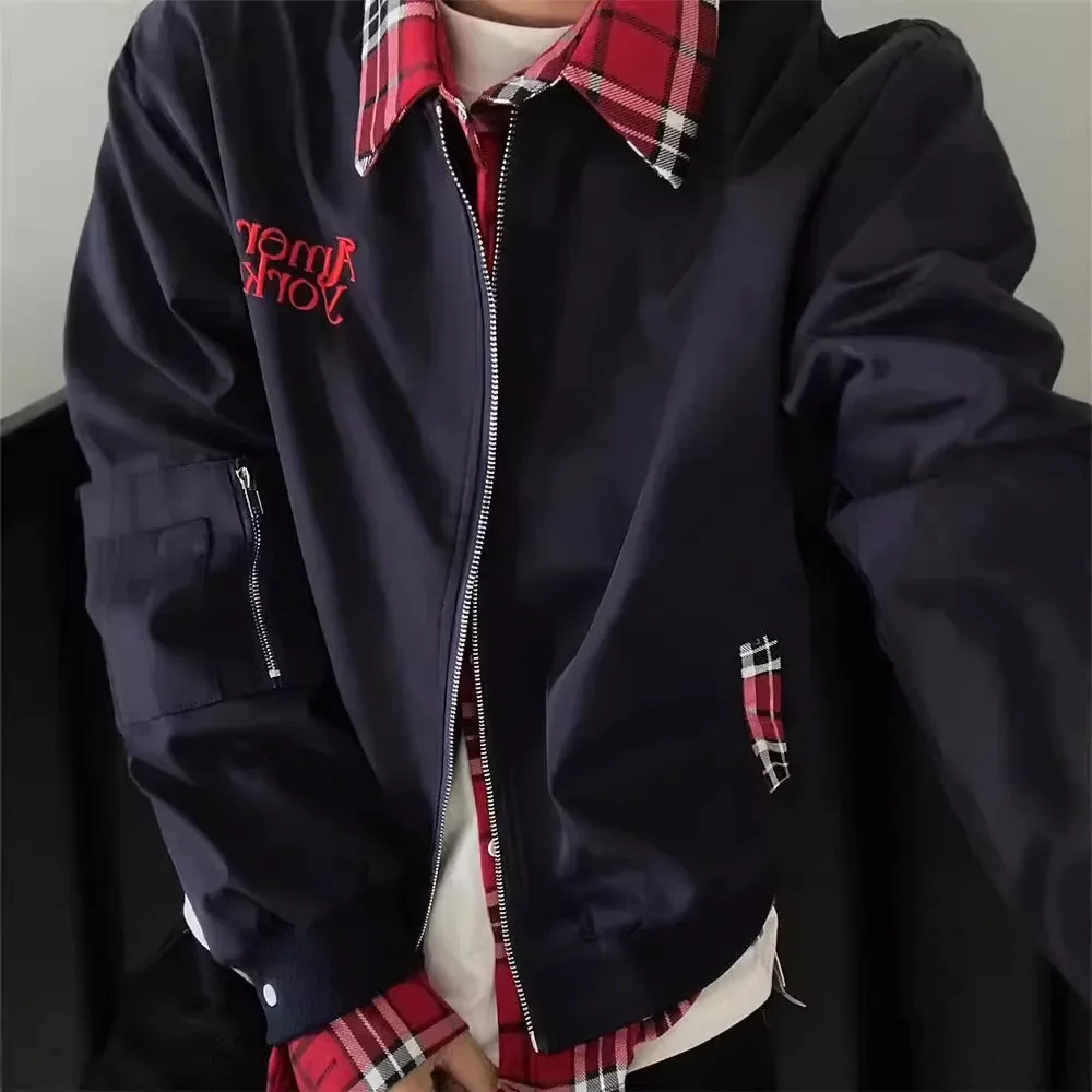 Винтажная двухсекционная иллюзионная куртка в американском стиле для мужчин