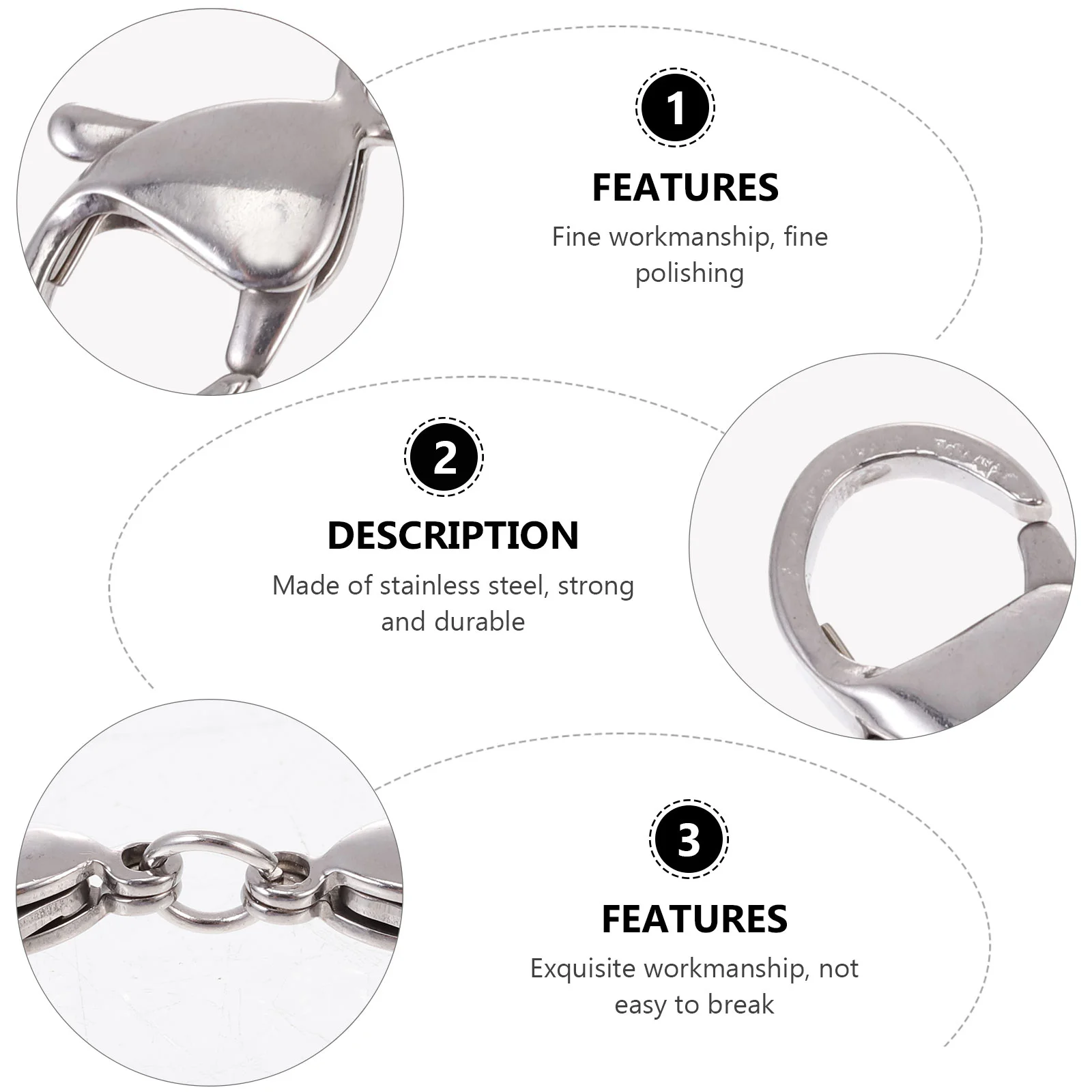 Двойной детский брелок из нержавеющей стали