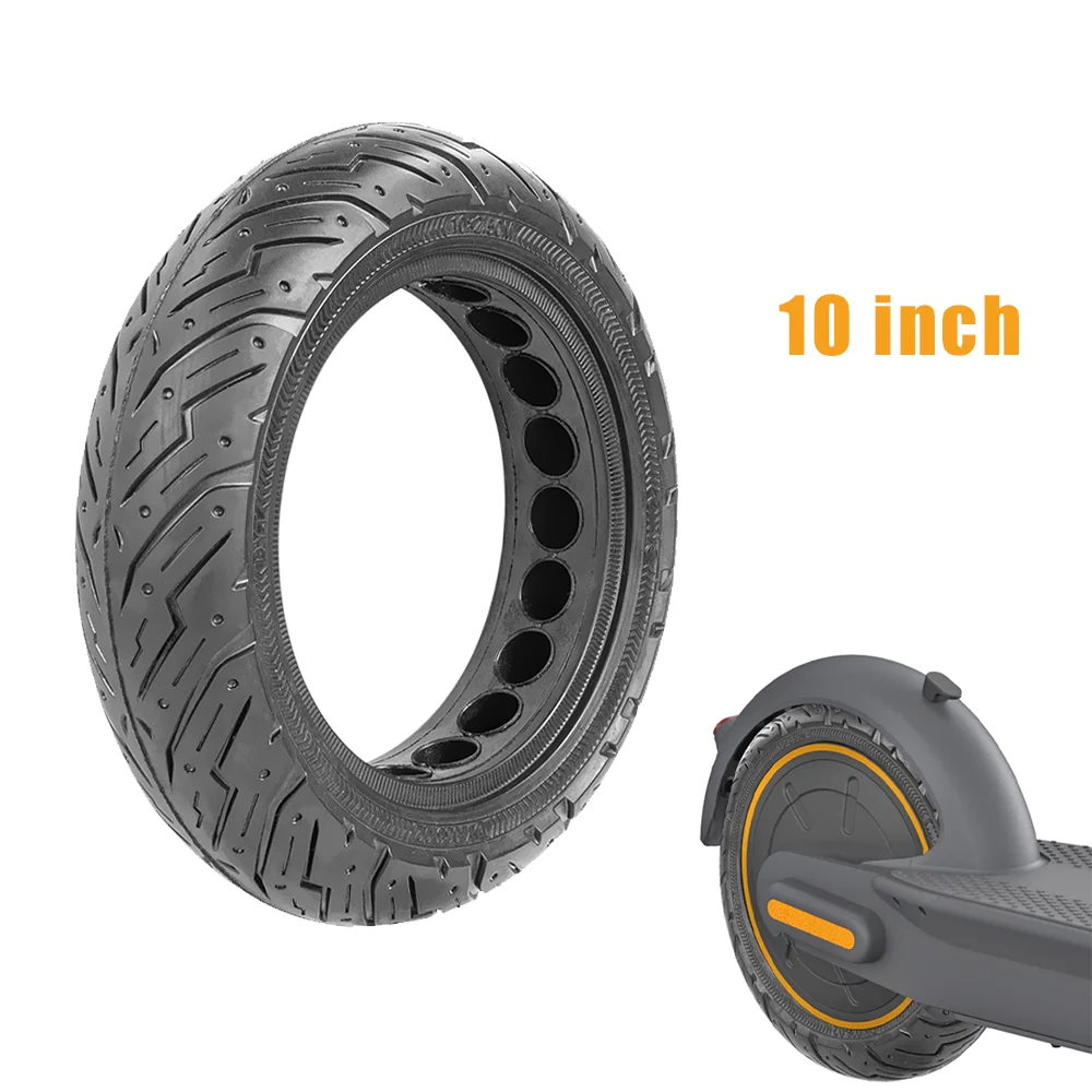 

10'' Damping Solid Tire For Ninebot Max G30 Electric Scooter 10x2.5 Front Rear Tyre Shock Absorber Non-Pneumatic Honeycomb Wheel