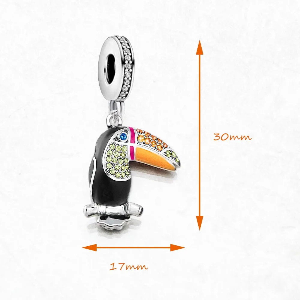 Красочные Подвески Touca в европейском стиле из чистого серебра 925 пробы милые