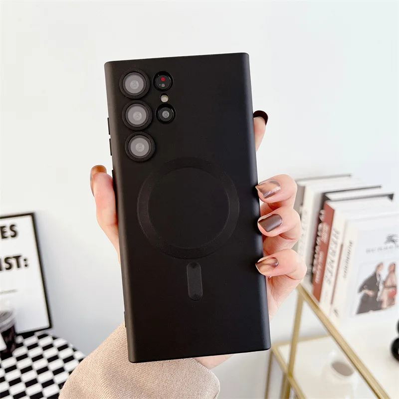 

Compatible with Samsung Galaxy S23 Ultra / Plus Case，Magnetic Phone Cover