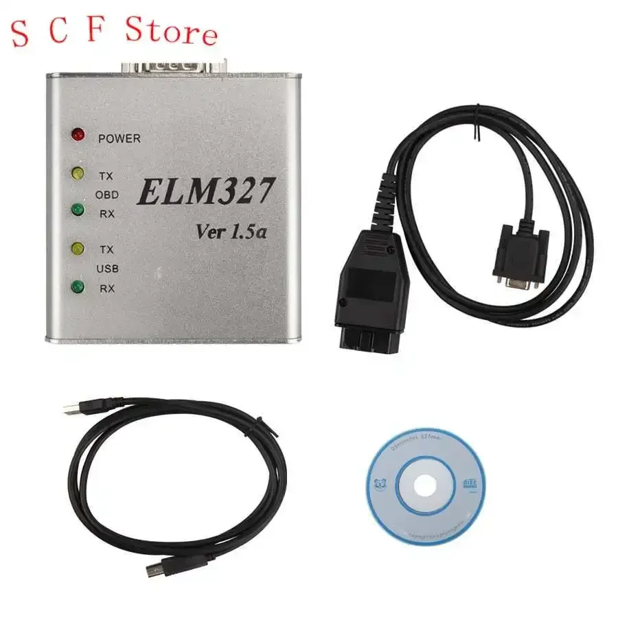 ELM327 Алюминий V1.5A OBD2 USB-инструмент для диагностики неисправностей автомобиля