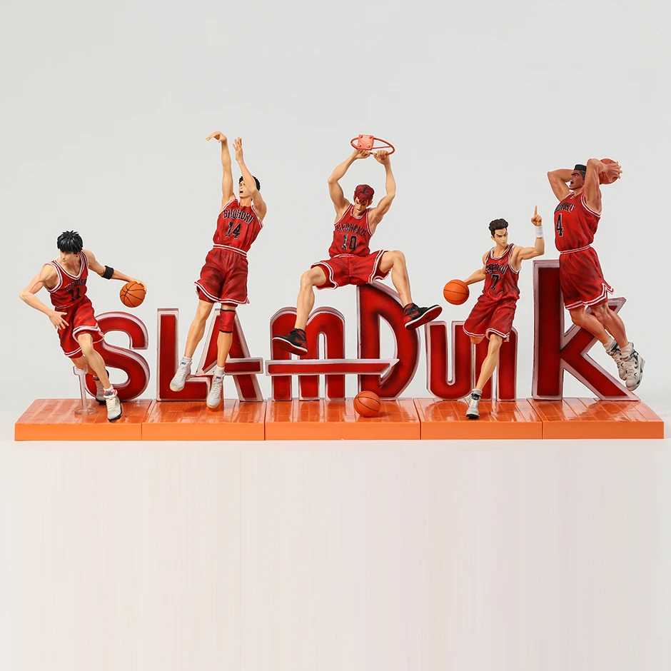 

Slam Dunk Hanamichi Sakuragi 10 Rukawa Kaede 11 Mitsui Hisashi 14 Miyagi Ryota 7 Akagi Takenori 14 Excellent Figure Statue Toy