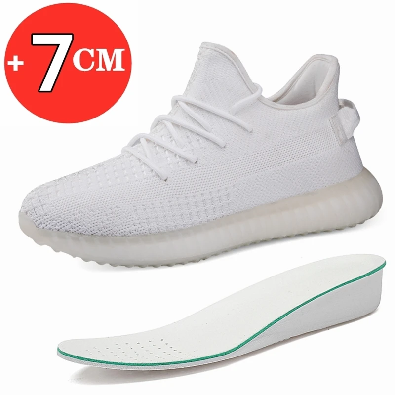 

Elevator Shoes for Men Black Casual Sneakers Men Invisible Height Increase Shoes Lift Shoes Insoles 7CM Sports Heightening Shoes