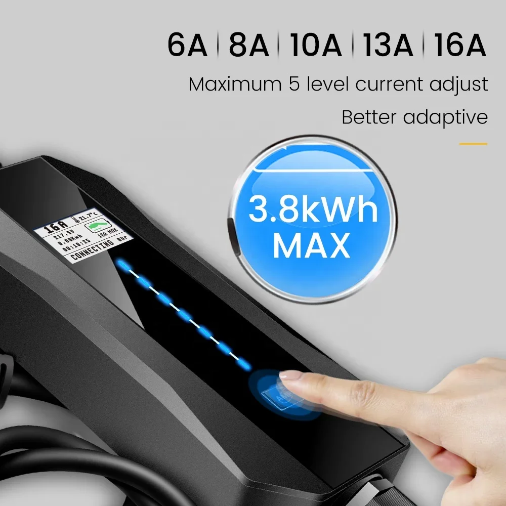 Зарядное устройство Teison Mode2 для электромобилей 16 А уровень 2 зарядное переменного