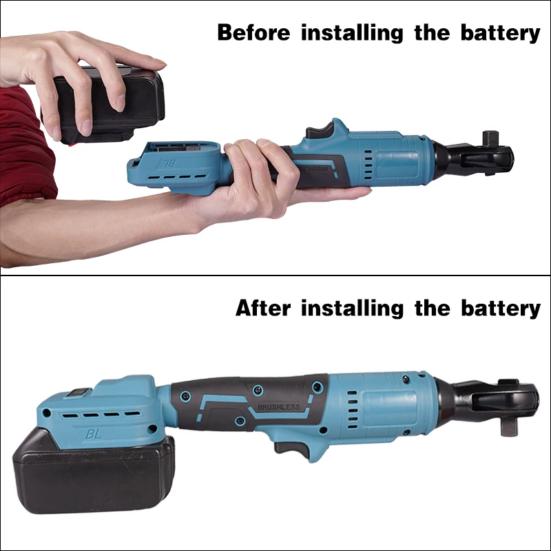 Аккумуляторный Электрический гаечный ключ гайковерт с храповым механизмом 47 5 нм