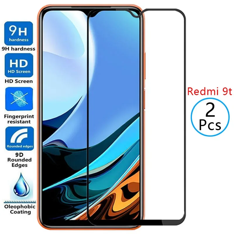 Защитное закаленное стекло 9d на redmi 9t защитная пленка для экрана xiaomi redmi9t readmi 9 t t9