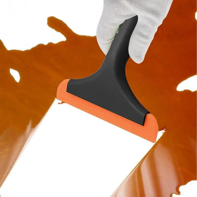 

Silicone Squeegee Noiseless Glass Razor Scraper With Hole Scraper Tool Bathroom Mirror Tiles Cleaning Tool Water Wiper Scraper